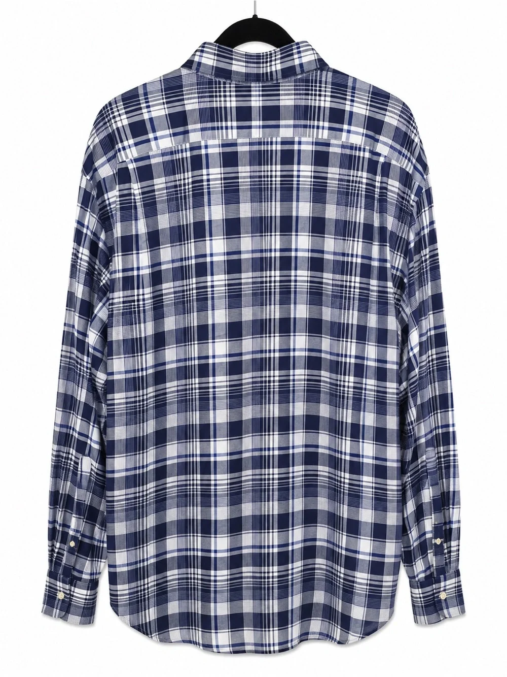 Polo by Ralph Lauren Navy and White Plaid Button-Down Shirt